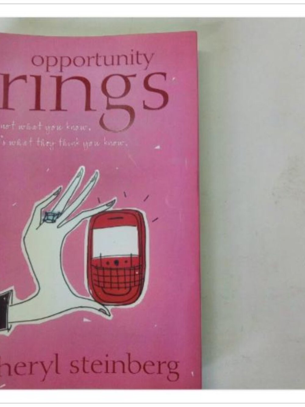 Opportunity Rings A Novel Contemporary Fiction Key Porter Books 2009 PB